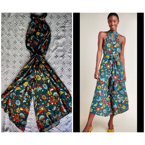 Anthropologie Pants - Anthropologie Geneva Floral Jumpsuit